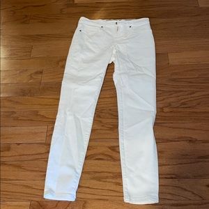 WHITE EVERLANE MID RISE SKINNY JEAN SIZE 26